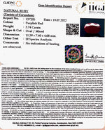 Load image into Gallery viewer, 3.74/CT Natural Mozambique Ruby with Govt. Lab Certificate-(12210)
