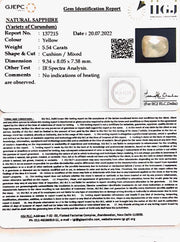 5.54/CT Natural Ceylonese Pukhraj with Govt Lab Certificate-4551