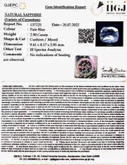2.90/CT Natural Blue Sapphire with Govt Lab Certificate-BLUSA9U