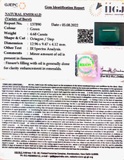 4.68/CT Natural Panna Stone with Govt. Lab Certified-(2331)