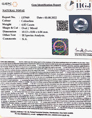 5.35 Ratti Natural White Topaz  with Govt Lab Certificate (1665)