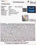 Load image into Gallery viewer, 6.11 Ratti Blue Topaz with Govt Lab Certificate-(1665)
