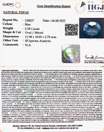 Load image into Gallery viewer, 5.86 Ratti Blue Topaz with Govt Lab Certificate-(1665)

