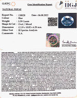 Load image into Gallery viewer, 5.98 Ratti Blue Topaz with Govt Lab Certificate-(1665)
