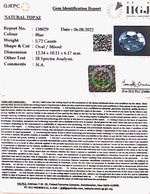 Load image into Gallery viewer, 6.34 Ratti Blue Topaz with Govt Lab Certificate-(1665)
