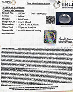 Load image into Gallery viewer, 4.65/CT Natural Ceylonese Pukhraj with Govt Lab Certificate-YELSA9T
