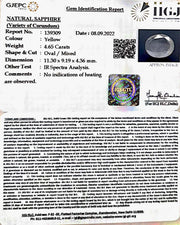 4.65/CT Natural Ceylonese Pukhraj with Govt Lab Certificate-YELSA9T