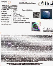 4.89/CT Natural Ceylonese Neelam with Govt Lab Certified (4551)