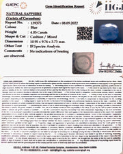 4.05/CT Natural Ceylonese Neelam with Govt Lab Certified (6771)