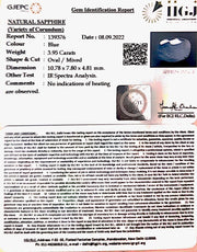 3.95/CT Natural Ceylonese Neelam with Govt Lab Certified (6771)