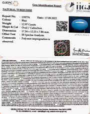 12.97 Carat Turquoise-(832)
