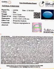 12.11 Carat Turquoise-(832)
