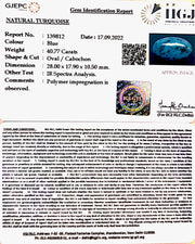 40.775 Carat Turquoise-(1221)