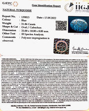 31.862 Carat Turquoise-(1221)