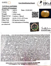 13.00/CT Natural Ceylonese Pukhraj with Govt Lab Certificate-(4551)