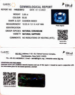 Load image into Gallery viewer, 3.89/CT Natural Blue Sapphire with Govt Lab Certificate-BLUSA9U
