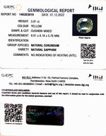 Load image into Gallery viewer, 3.91/CT Natural Ceylonese Pukhraj with Govt Lab Certificate-YELSA9V
