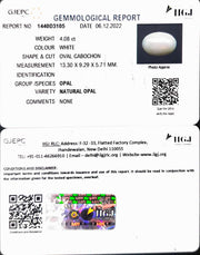 4.08/CT Natural fire Opal with Govt. Lab Certificate (1665)