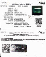 Load image into Gallery viewer, 3.16/CT Natural Emerald Stone With Govt. Lab Certified (12210)
