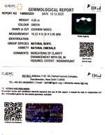 Load image into Gallery viewer, 4.05/CT Natural Panna Stone with Govt. Lab Certificate  (6771)
