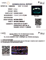 Load image into Gallery viewer, 3.13/CT Natural Panna Stone with Govt. Lab Certificate  (16650)
