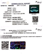 Load image into Gallery viewer, 2.29/CT Natural Emerald Stone with Govt. Lab Certified (34410)
