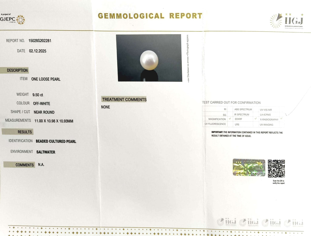 7.93/CT Natural South Sea Pearl With Lab Certificate (1550)