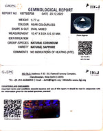 Load image into Gallery viewer, 5.77/CT Natural White Sapphire with Govt Lab Certificate (89910)
