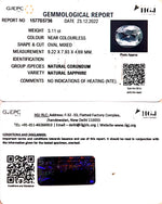 Load image into Gallery viewer, 3.11/CT Natural White Sapphire with Govt Lab Certificate (89910)
