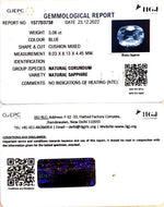 Load image into Gallery viewer, 3.06/CT Natural Blue Sapphire with Govt Lab Certificate-BLUSA9U
