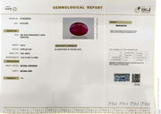 6.95/CT Natural Ruby Stone with Govt. Lab Certificate-16140S206363