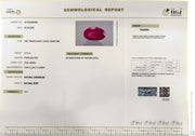 3.7/CT Natural Ruby Stone with Govt. Lab Certificate-16140S206366
