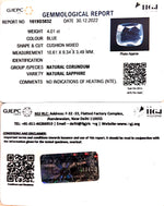 Load image into Gallery viewer, 4.01/CT Natural Blue Sapphire with Govt Lab Certificate-BLUSA9U
