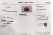 4.92/CT Natural Ruby Stone with Govt. Lab Certificate-16275S206790