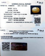Load image into Gallery viewer, 8.55/CT Natural Yellow Sapphire With Govt Lab Certificate (4551)
