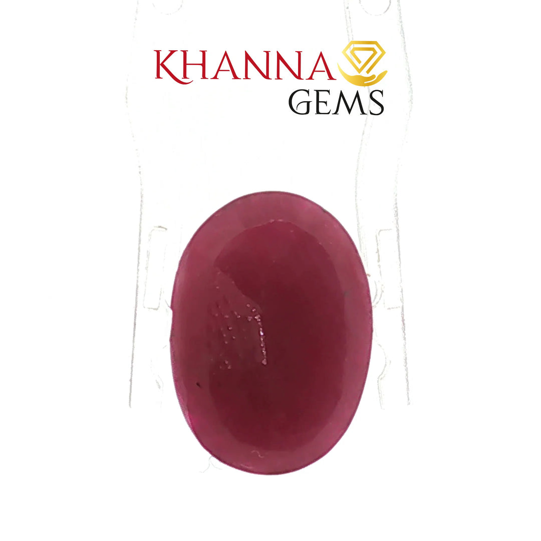 6.45/CT Natural Ruby Stone with Govt. Lab Certificate-128405