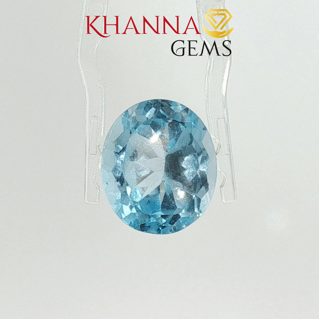 10.45/CT Natural Blue Topaz Stone with Govt Lab Certificate-DGSL/I1422/CSI/14368
