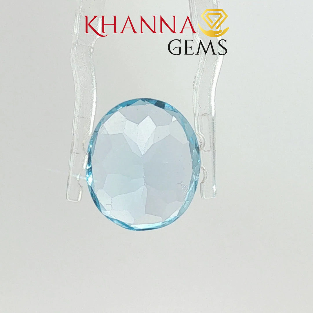 10.45/CT Natural Blue Topaz Stone with Govt Lab Certificate-DGSL/I1422/CSI/14368