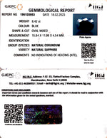 Load image into Gallery viewer, 8.42/CT Natural Blue Sapphire with Govt Lab Certificate-(2331)
