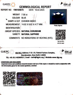 Load image into Gallery viewer, 7.58/CT Natural Blue Sapphire with Govt Lab Certificate-(2331)
