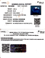 Load image into Gallery viewer, 4.06/CT Natural Ceylonese Neelam with Govt Lab Certified (8991)
