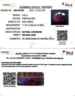 Load image into Gallery viewer, 4.80/CT Natural Neo Burma Ruby with Govt. Lab Certificate (4551)
