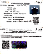 Load image into Gallery viewer, 8.58/CT Natural Blue Sapphire with Govt Lab Certified (2331)
