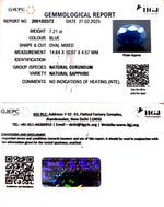 Load image into Gallery viewer, 5.85/CT Natural Blue Sapphire with Govt Lab Certificate (2331)
