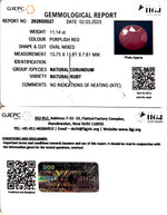 Load image into Gallery viewer, 11.14/CT Natural Mozambique Ruby with Govt. Lab Certificate-RUBY9T
