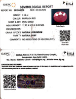 Load image into Gallery viewer, 7.59/CT Natural Mozambique Ruby with Govt. Lab Certificate (RUBY9T)
