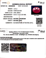 Load image into Gallery viewer, 4.04/CT Natural Mozambique Ruby with Govt. Lab Certificate (23310)
