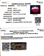 Load image into Gallery viewer, 4.52/CT Natural Mozambique Ruby with Govt. Lab Certificate-RUBY9T
