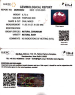 Load image into Gallery viewer, 7.49/CT Natural Mozambique Ruby with Govt. Lab Certificate (RUBY9T)
