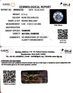 Load image into Gallery viewer, 0.74/Cents Natural Diamond With Govt. Lab Certificate (160000)
